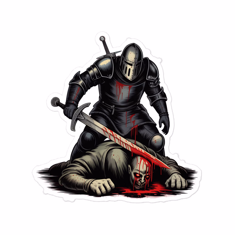 Knight vs. Ghoul Sticker