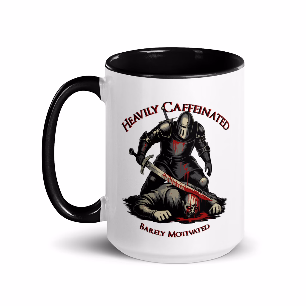 "Heavily Caffeinated Barely Motivated" Mug